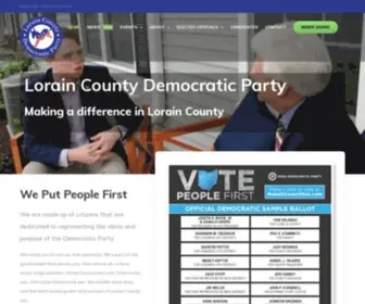 LoraincountydemocraticParty.com(Lorain County Democratic Party invites you to join us. Ask questions. Be a part of the government) Screenshot