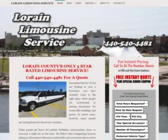 Lorainlimousineservices.com(Lorain limousine service) Screenshot