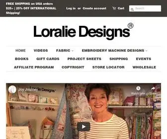 Loraliedesigns.com(Loralie Designs) Screenshot