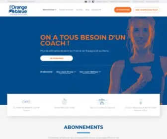 Lorangebleue.fr(L'Orange bleue : la salle de sport et fitness) Screenshot