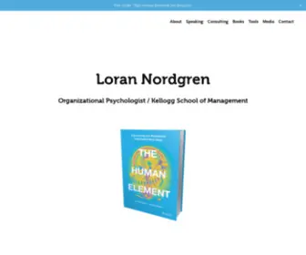 Lorannordgren.com(Loran Nordgren) Screenshot