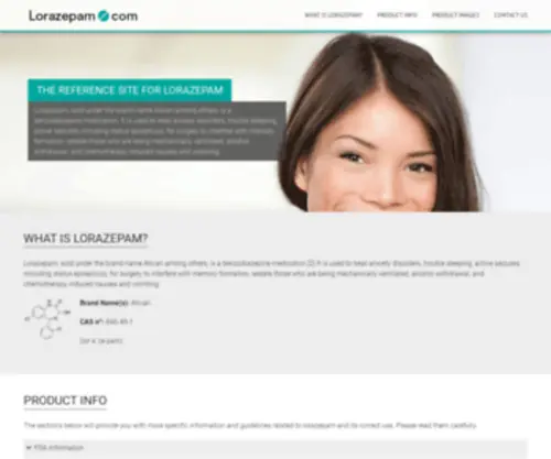 Lorazepam.com(Lorazepam information) Screenshot