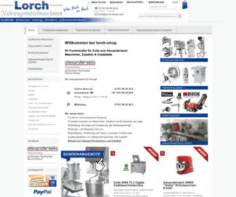 Lorch-Shop.com(Lorch Nahrungsmittelmaschinen) Screenshot