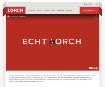 Lorch.eu(Lorch Schweißgeräte und Automation) Screenshot