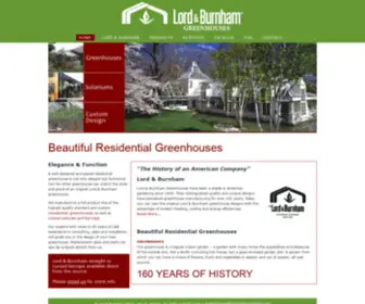 Lordandburnham.com(Quality Greenhouses) Screenshot