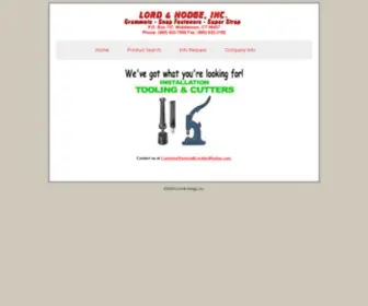 Lordandhodge.com(Lord & Hodge Grommets and Snap Fasteners) Screenshot