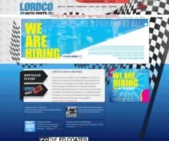 Lordco.com(Lordco Auto Parts) Screenshot