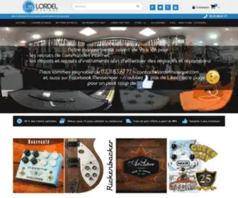 Lordelmusique.com(Vente d'instruments de musique en ligne) Screenshot
