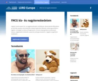 Lordeurope.com(Cégünk import) Screenshot