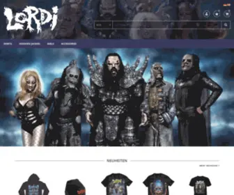 Lordi-Webshop.com(LORDI Onlineshop) Screenshot