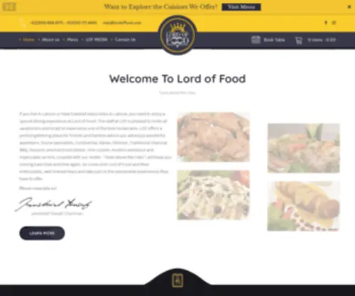 Lordoffood.com(Lord of Food) Screenshot