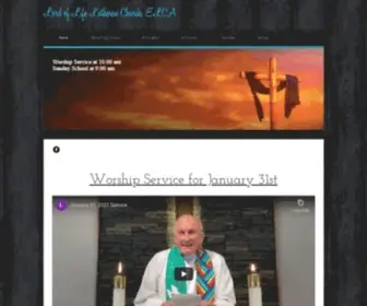 Lordoflifelutheranrc.org(Lord of Life Lutheran Church welcomes everyone. Service) Screenshot