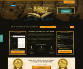 Lordofpapers.com(When writing college papers becomes too complicated to deal with) Screenshot