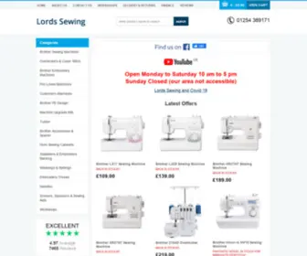 Lordsewing.co.uk(Lords Sewing) Screenshot