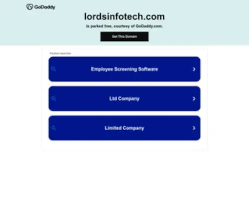 Lordsinfotech.com(A Web Designing & Web Development Organisation) Screenshot