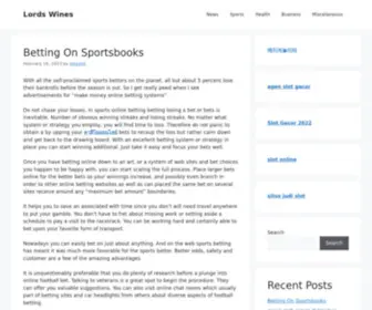 Lordswines.co.uk(Lords Wines) Screenshot