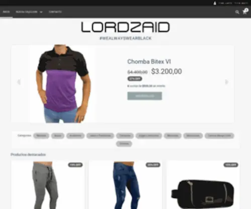 Lordzaid.com.ar(Tienda Online de LORDZAID) Screenshot