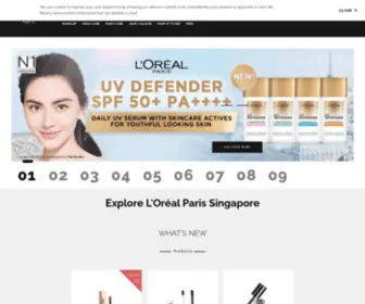 Loreal-Paris.com.sg(L'Oréal Paris) Screenshot