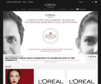 Loreal.co.in(L'Oréal) Screenshot