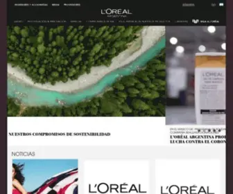 Loreal.com.ar(L'Oréal) Screenshot