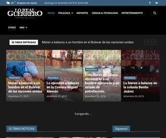 Lorealdeguerrero.com(Lo Real De Guerrero) Screenshot