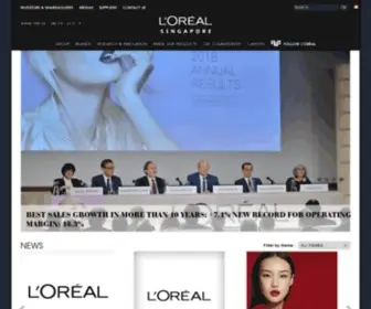 Loreal.sg(L’Oréal) Screenshot