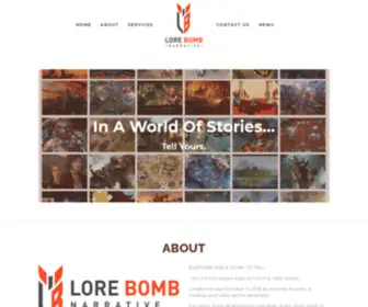 Lorebomb.com(LoreBomb) Screenshot