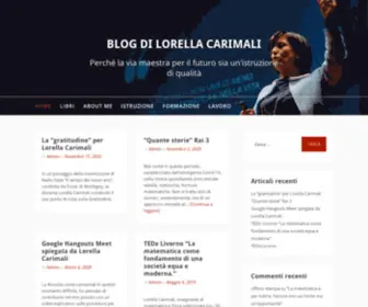Lorellacarimali.it(Blog di Lorella Carimali) Screenshot