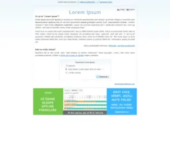 Lorem-Ipsum.cz(Lorem ipsum Generator) Screenshot