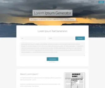 Loremipsum.de(Lorem ipsum) Screenshot