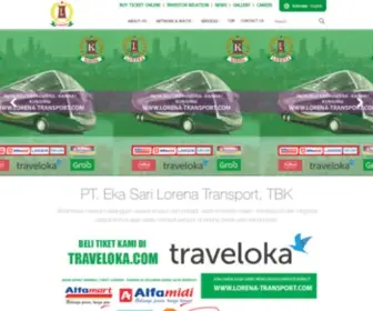 Lorena-Transport.com(PT Eka Sari Lorena Transport) Screenshot