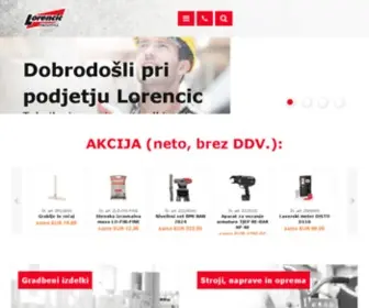 Lorencic.si(Dobrodosli pri podjetju Lorencic) Screenshot