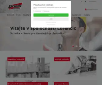 Lorencic.sk(Armierungsgewebe für innenputz) Screenshot