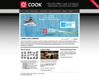 Lorencook.com(Loren Cook Company) Screenshot