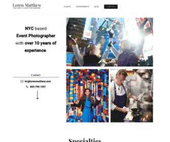 Lorenmatthew.com(New York City Event Photographer) Screenshot