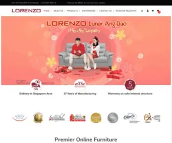 Lorenzo-International.com(The furniture retailer) Screenshot