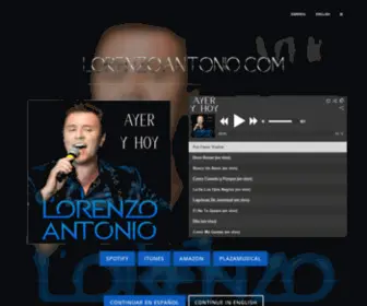 Lorenzoantonio.com(La Página Oficial de Lorenzo Antonio) Screenshot