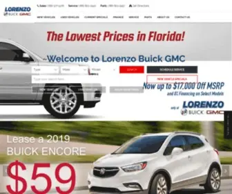 Lorenzobuickgmc.com(Lorenzo Buick GMC in Miami) Screenshot