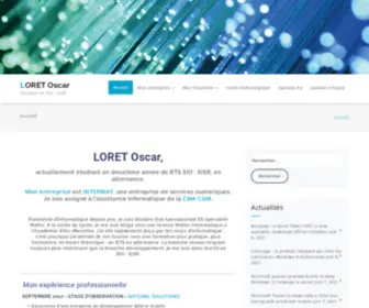 Loretoscar.com(Etudiant en SIO) Screenshot