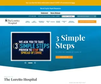 Lorettohospital.org(Austin, Chicago Hospital) Screenshot