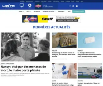 Lorfm.com(La radio Lorraine) Screenshot