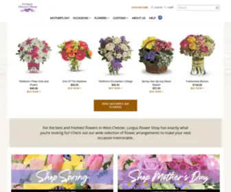 Lorgusflowers.com(West Chester Florist) Screenshot