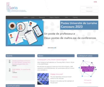 Loria.fr(Loria) Screenshot