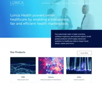 Loricahealth.com(Lorica Health powers better healthcare by enabling a transparent) Screenshot