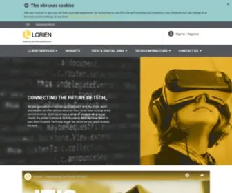 Lorienglobal.com(The global house of tech and transformation recruitment) Screenshot