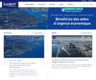 Lorient-Agglo.fr(Agglomération) Screenshot