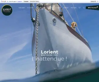 Lorientbretagnesudtourisme.fr(Vacances) Screenshot