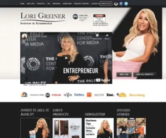Lorigreiner.com(Lori Greiner) Screenshot
