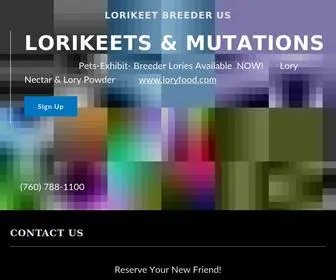 Lorikeetbreeder.com(Lorikeet Breeder US) Screenshot