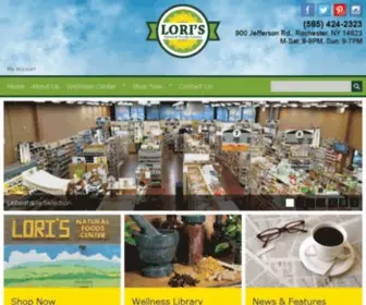 Lorisnatural.com(Local Grocery Store Rochester NY) Screenshot